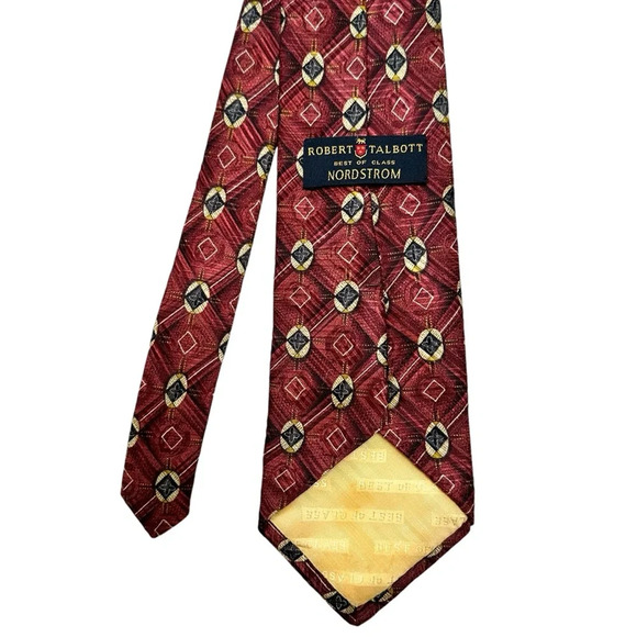Robert Talbott Best of Class Nordstrom Red Silk Tie - Picture 4 of 4